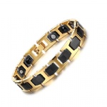2016 Men Magnetic Health Care Bangles European and American Fashion Stainless Steel Bracelets SBRM-091