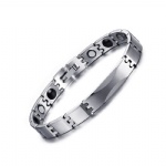 Fashion Simple Style 8mm Tungsten Steel Magnetic Health Care Bangles China Stainless Steel Jewelry Wholesale WBRM-005