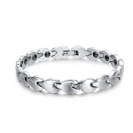 Wholesale high quality antiantifatigue stainless steel magnetic bracelet for men and women BR-081