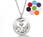 Aisni High Quality Aromatherapy Pendants Stainless Steel Oil Diffuser Locket Pendants AP001