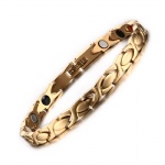 Magnetic stainless steel jewelry antifatigue gold plated men bangels SBRM-075