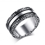 In 2016 new product start titanium steel ring Men's fashion ring wall lines with oil ring R - 130
