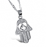 Alloy with Zircon Turkey Hand Design Pendants SP632