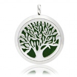Family Tree Design Stainless Steel Aromatherapy Locket Pendants DP001