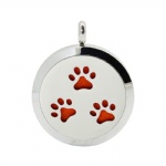 Stainless Steel Aromatherapy Oil Diffuser Locket Pendants DP031