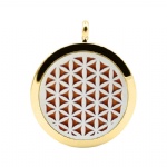 Stainless Steel Aromatherapy Oil Diffuser Locket Pendants DP049