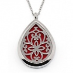 Stainless Steel Aromatherapy Oil Diffuser Locket Pendants DP244