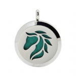 Stainless Steel Aromatherapy Oil Diffuser Locket Pendants DP030