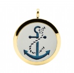 Stainless Steel Aromatherapy Oil Diffuser Locket Pendants DP034
