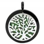 Stainless Steel Aromatherapy Oil Diffuser Locket Pendants DP036