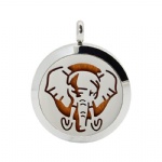 Stainless Steel Aromatherapy Oil Diffuser Locket Pendants DP039