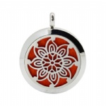 Stainless Steel Aromatherapy Oil Diffuser Locket Pendants DP040