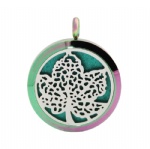 Stainless Steel Aromatherapy Oil Diffuser Locket Pendants DP041