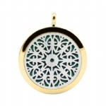 Stainless Steel Aromatherapy Oil Diffuser Locket Pendants DP042