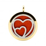 Stainless Steel Aromatherapy Oil Diffuser Locket Pendants DP048