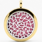 Stainless Steel Aromatherapy Oil Diffuser Locket Pendants DP051