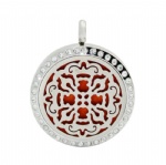 Stainless Steel Aromatherapy Oil Diffuser Locket Pendants DP052