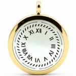 Stainless Steel Aromatherapy Oil Diffuser Locket Pendants DP054