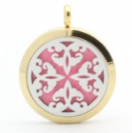 Stainless Steel Aromatherapy Oil Diffuser Locket Pendants DP057