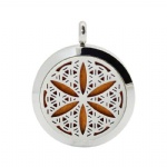 Stainless Steel Aromatherapy Oil Diffuser Locket Pendants DP060