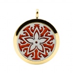 Stainless Steel Aromatherapy Oil Diffuser Locket Pendants DP061