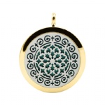 Stainless Steel Aromatherapy Oil Diffuser Locket Pendants DP062