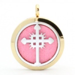 Stainless Steel Aromatherapy Oil Diffuser Locket Pendants DP063