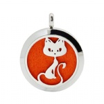 Stainless Steel Aromatherapy Oil Diffuser Locket Pendants DP064