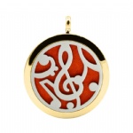 Stainless Steel Aromatherapy Oil Diffuser Locket Pendants DP070