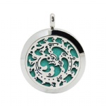 Stainless Steel Aromatherapy Oil Diffuser Locket Pendants DP071