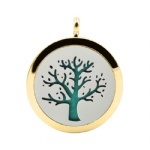 Stainless Steel Aromatherapy Oil Diffuser Locket Pendants DP075