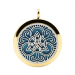 Stainless Steel Aromatherapy Oil Diffuser Locket Pendants DP076
