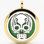 Stainless Steel Aromatherapy Oil Diffuser Locket Pendants DP080