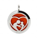 Stainless Steel Aromatherapy Oil Diffuser Locket Pendants DP081