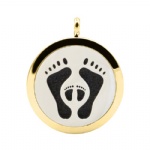 Stainless Steel Aromatherapy Oil Diffuser Locket Pendants DP086