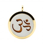 Stainless Steel Aromatherapy Oil Diffuser Locket Pendants DP089