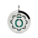 Stainless Steel Aromatherapy Oil Diffuser Locket Pendants DP093