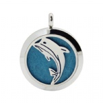 Stainless Steel Aromatherapy Oil Diffuser Locket Pendants DP096