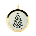 Stainless Steel Aromatherapy Oil Diffuser Locket Pendants DP100
