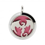 Stainless Steel Aromatherapy Oil Diffuser Locket Pendants DP106