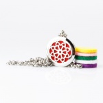 Stainless Steel Aromatherapy Oil Diffuser Locket Pendants DP108