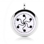 Stainless Steel Aromatherapy Oil Diffuser Locket Pendants DP109