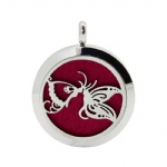 Stainless Steel Aromatherapy Oil Diffuser Locket Pendants DP115