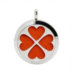Stainless Steel Aromatherapy Oil Diffuser Locket Pendants DP117