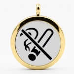 Stainless Steel Aromatherapy Oil Diffuser Locket Pendants DP120