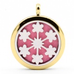 Stainless Steel Aromatherapy Oil Diffuser Locket Pendants DP121