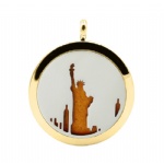 Stainless Steel Aromatherapy Oil Diffuser Locket Pendants DP125