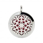 Stainless Steel Aromatherapy Oil Diffuser Locket Pendants DP128