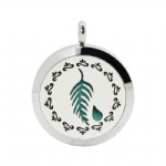 Stainless Steel Aromatherapy Oil Diffuser Locket Pendants DP130
