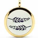 Stainless Steel Aromatherapy Oil Diffuser Locket Pendants DP131